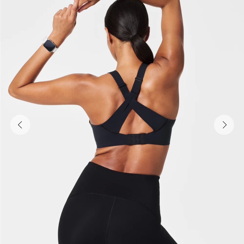SPANX Flex Feel Sports Bra, Blue, Sz Large